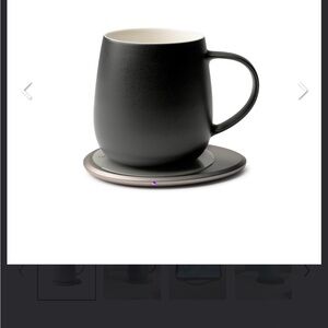 OHOM NEW Sealed box  Ui 3 Mug & Warmer Set - Inkstone Black